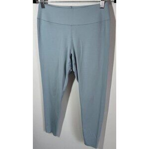Uniqlo AIRism UV Protection Soft Cool Leggings Large Blue 7/8 Length Activewear